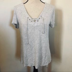 Lace Up T-Shirt